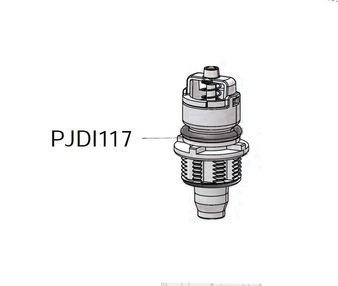 PJDI117VF - kit valve and ribbed end piece in VF for D3RE5