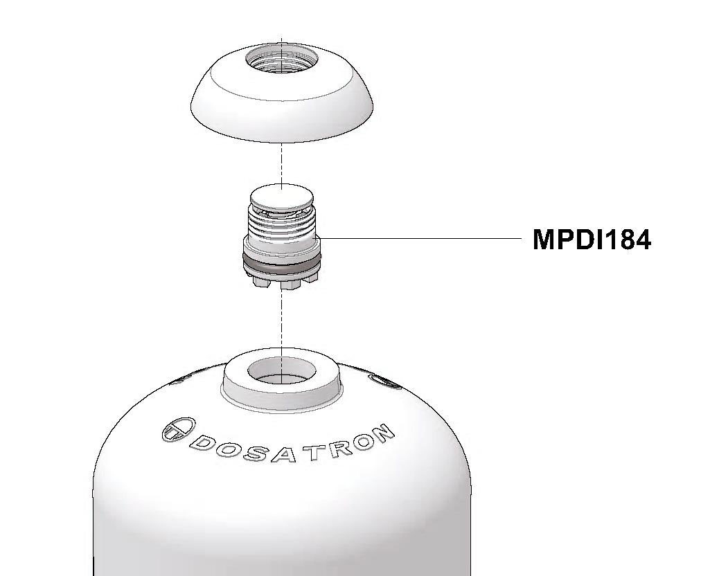 MPDI184 - partial kit ventilation (knob)