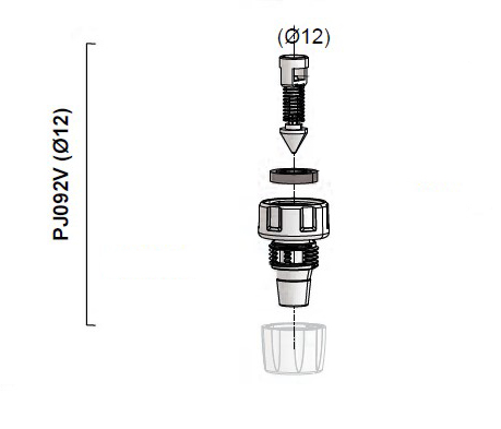 PJ092VVF - subassembly kit suction valve in VF execution