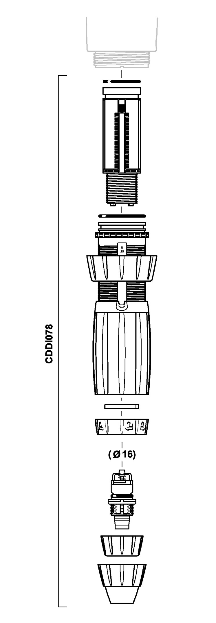 CDDI078VF - kit dosing part in VF for D3RE25 CDDI078VF - kit dosing part in VF for D3RE25