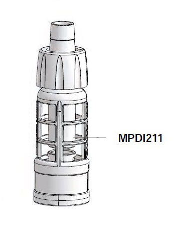 MPDI211 - Dosatron partial kit suction filter 12 x 16mm
